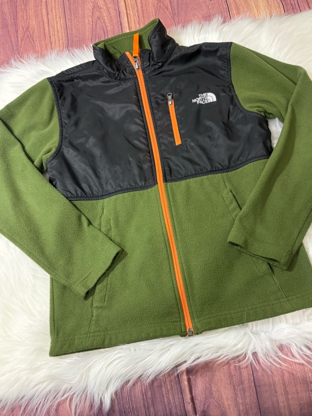 The North Face Fleece Zip Up Jacket - Boys Size Medium (10/12)